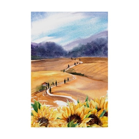 Irina Trzaskos Studio 'Sunflowers In Tuscany' Canvas Art,22x32